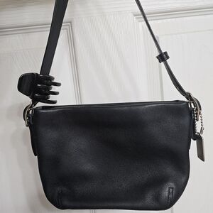 Adorable Black Mini Coach Shoulder Bag